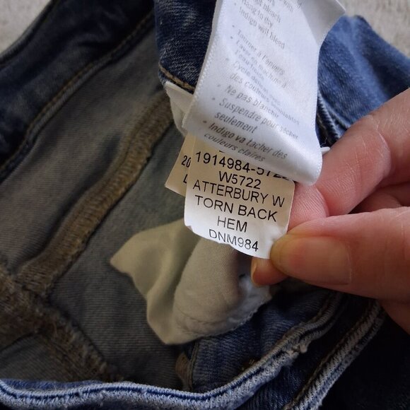 Paige Women's Size 29 Hoxton Crop Torn Back Hem Light Wash Denim Stretch Jeans - Picture 10 of 16